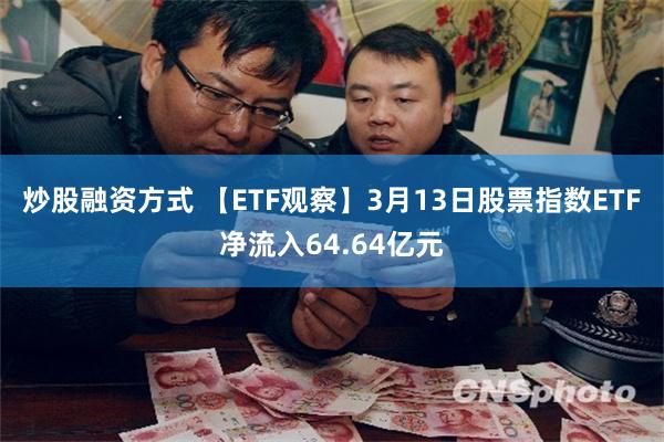 炒股融资方式 【ETF观察】3月13日股票指数ETF净流入64.64亿元