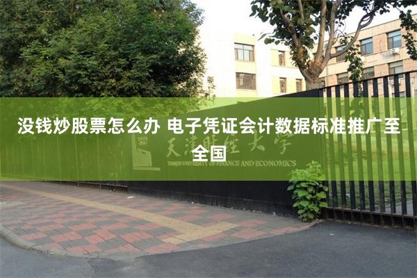 没钱炒股票怎么办 电子凭证会计数据标准推广至全国