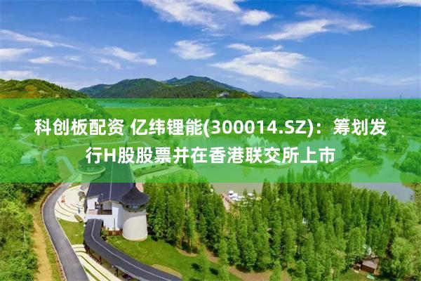 科创板配资 亿纬锂能(300014.SZ)：筹划发行H股股票并在香港联交所上市