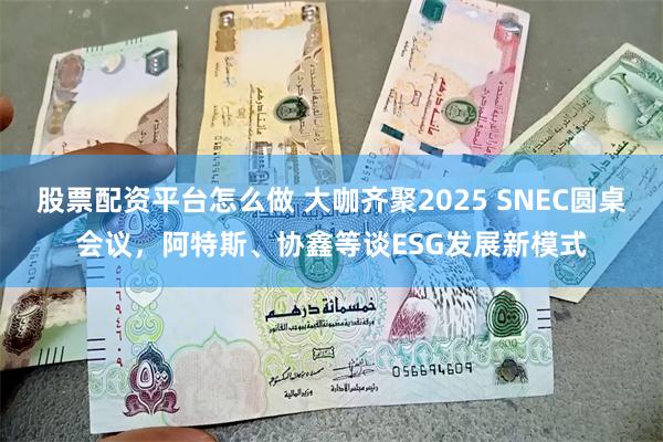 股票配资平台怎么做 大咖齐聚2025 SNEC圆桌会议，阿特斯、协鑫等谈ESG发展新模式