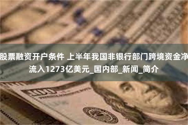 股票融资开户条件 上半年我国非银行部门跨境资金净流入1273亿美元_国内部_新闻_简介